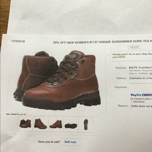 Gore Tex hiking boots